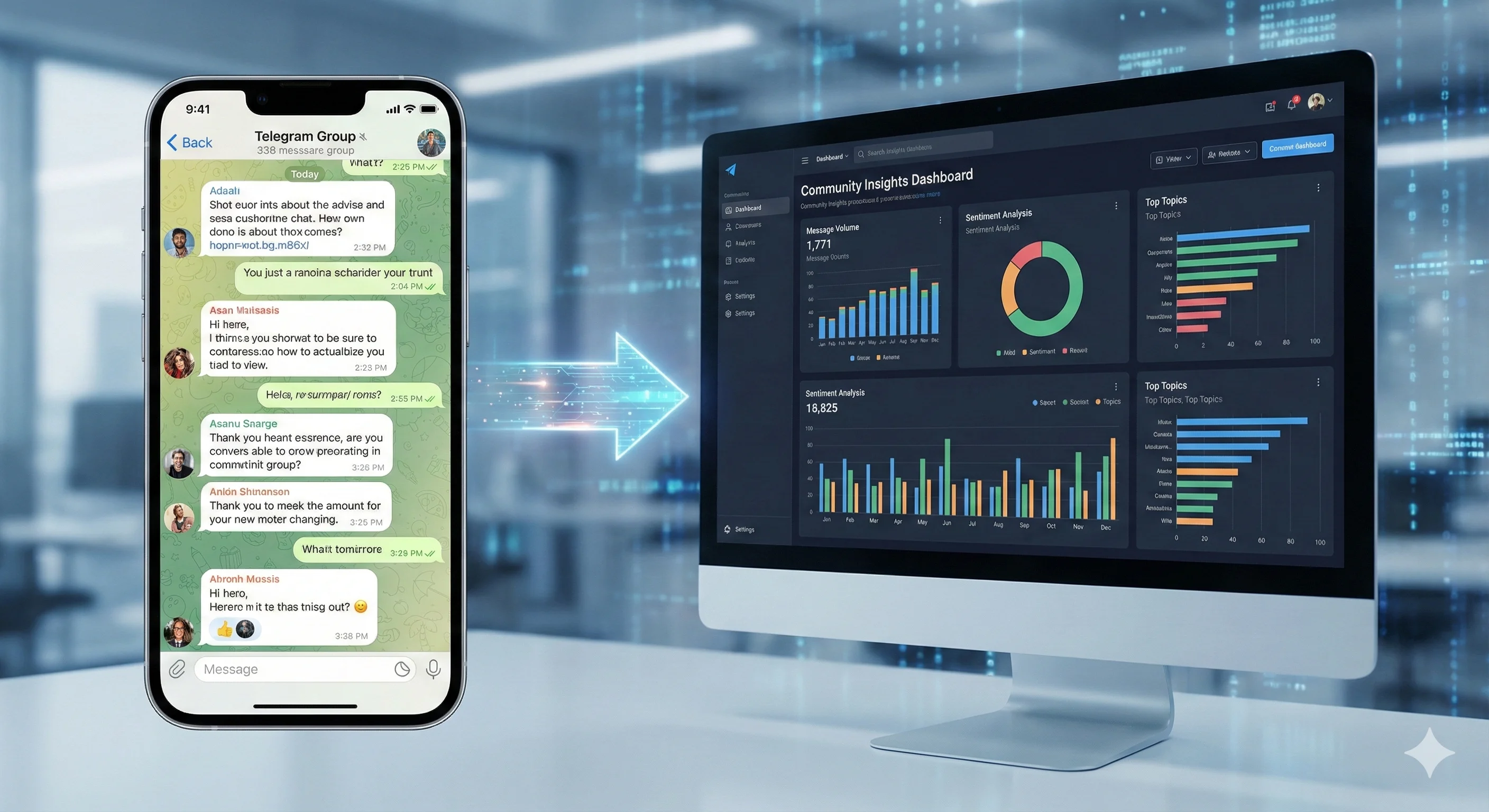 Group Chat to Dashboard