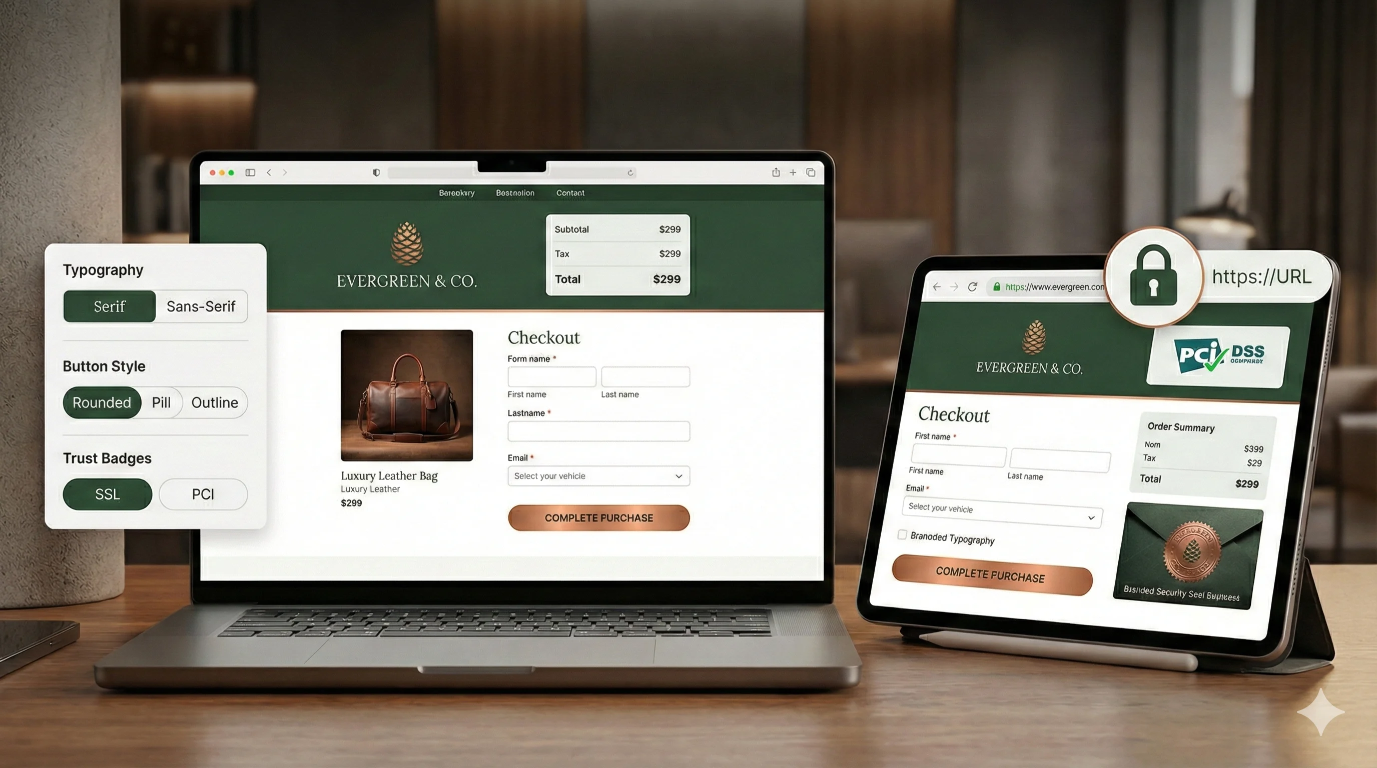Custom Checkout Pages